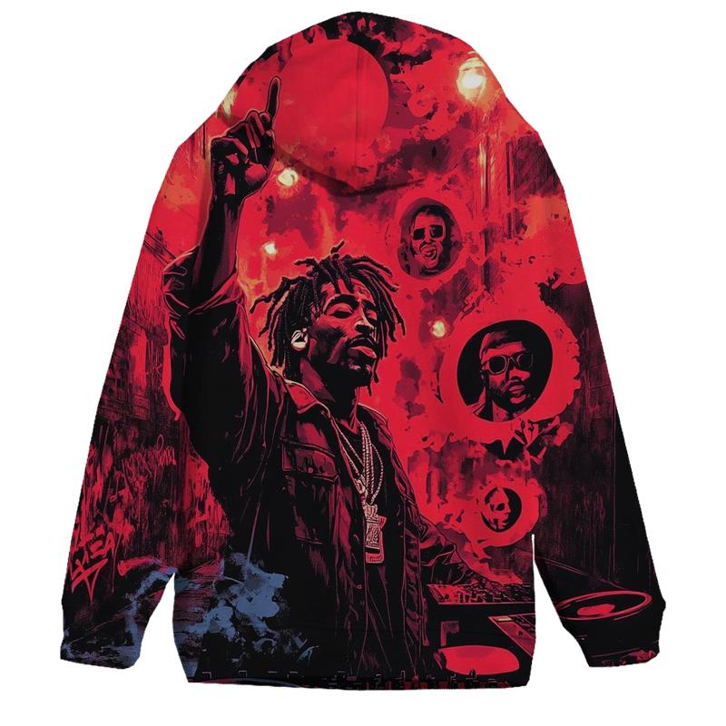 Thug Poets In Neon heavyweight hoodies