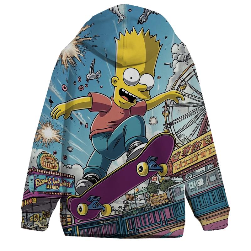 Bart Boardwalk Rampage printed hoodies