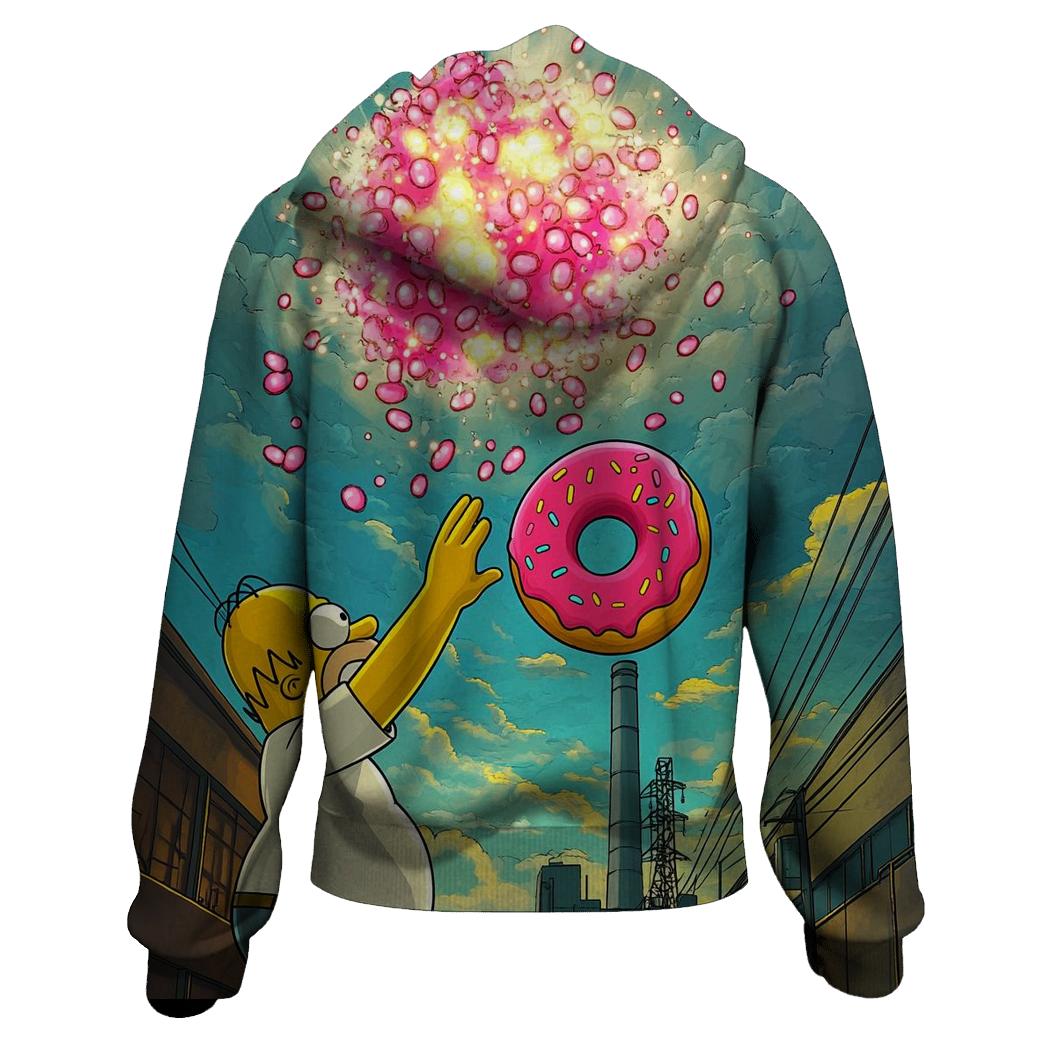Donut Meteor Shower embroidered hoodies