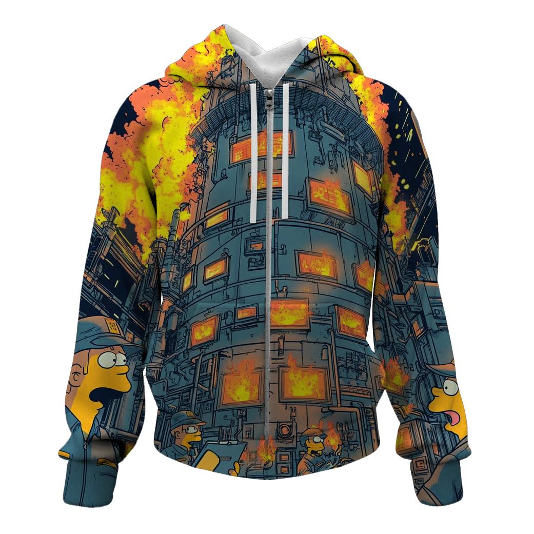 Nuclear Night Shift printed hoodies