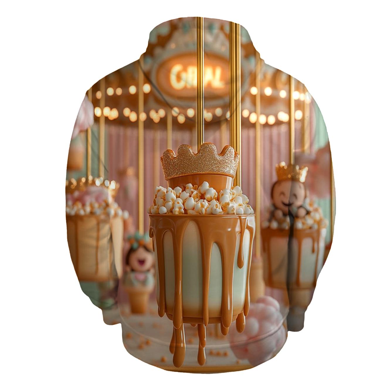 Popcorn Carnival Carousel zip-up hoodies