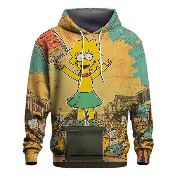 Lisa Protest Mosaic embroidered hoodies