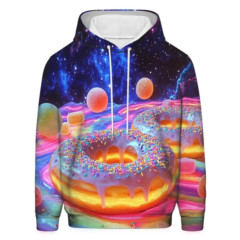 Neon Donut Nebula heavyweight hoodies