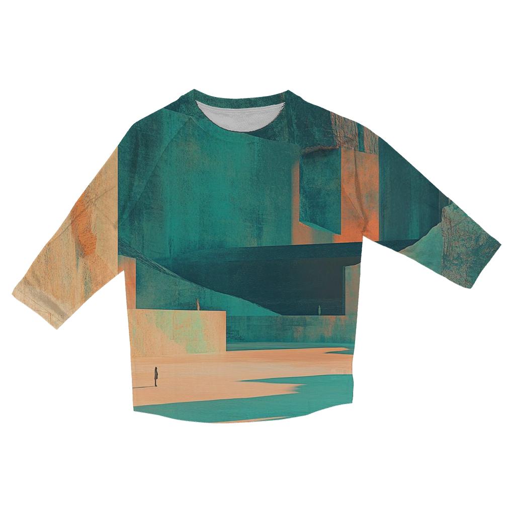 Salvador Dali Inspired Desert Dreams fashion 3/4 sleeve shirts