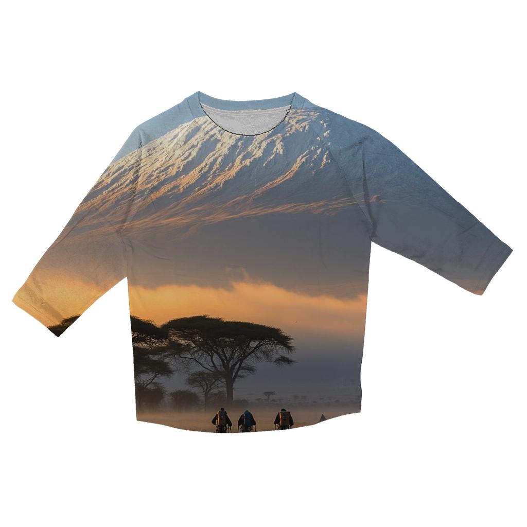 Mount Kilimanjaro - Tanzania cotton quarter sleeve shirts