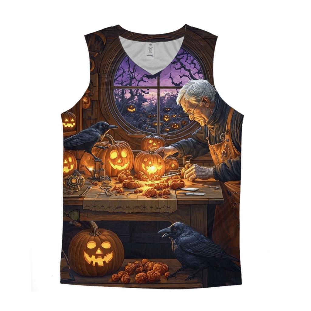 Lantern Maker Haunted Workshop sports performance tank tops