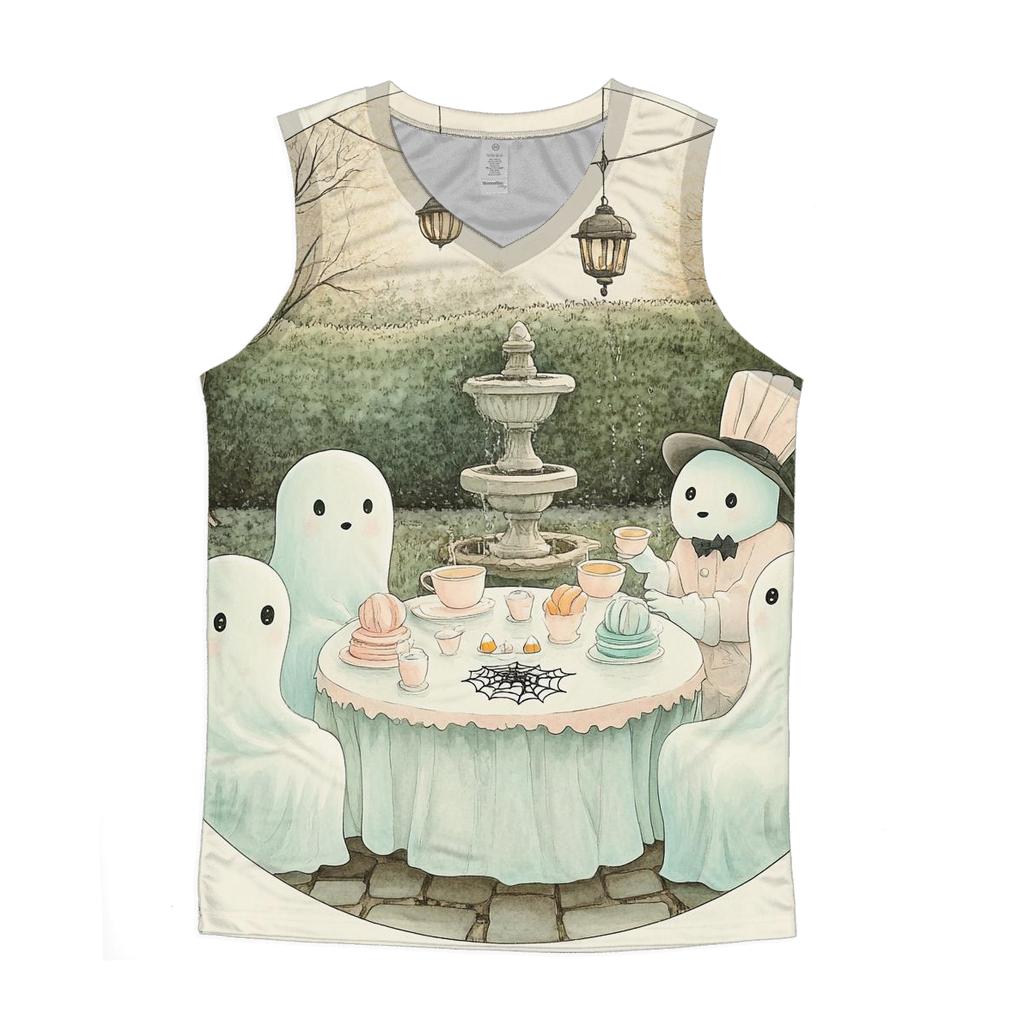 Ghostly Tea Party Spooky Affair stylish racerback tanks