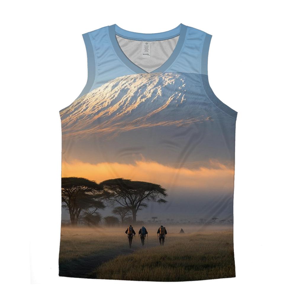 Mount Kilimanjaro - Tanzania designer workout tanks