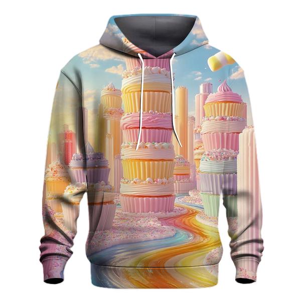 Cupcake Tower Skyline graphic hoodies