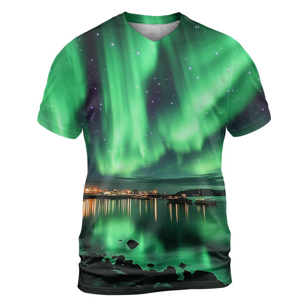 Northern Lights - Reykjavik personalized full print shirts