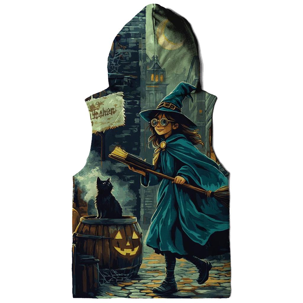 Midnight Witch In Spooky Alley custom hoodies