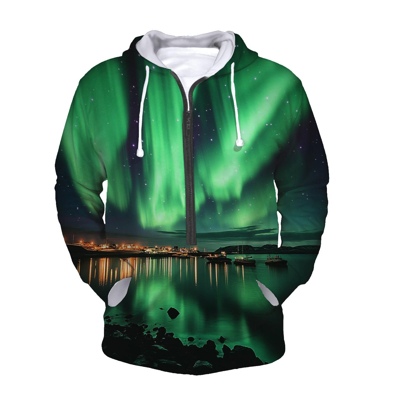 Northern Lights - Reykjavik pullover hoodies