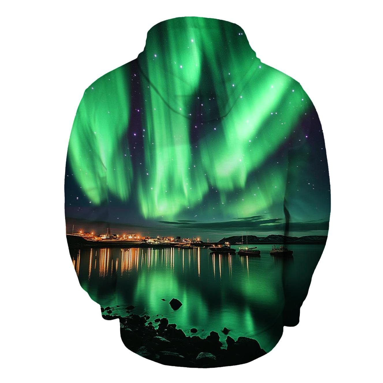 Northern Lights - Reykjavik pullover hoodies