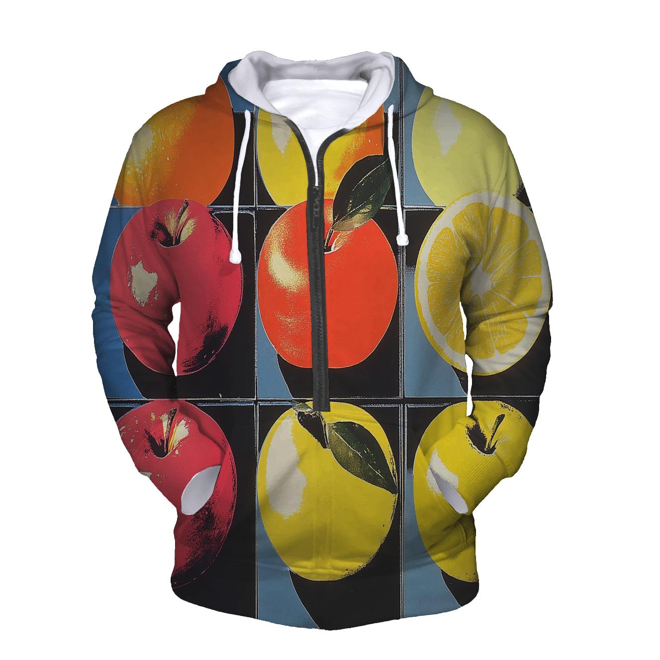 Warhol Inspired Pop Fruit Still Life lightweight hoodies