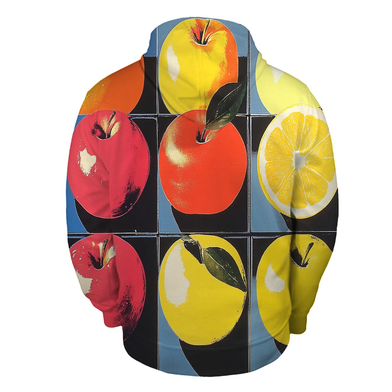 Warhol Inspired Pop Fruit Still Life lightweight hoodies