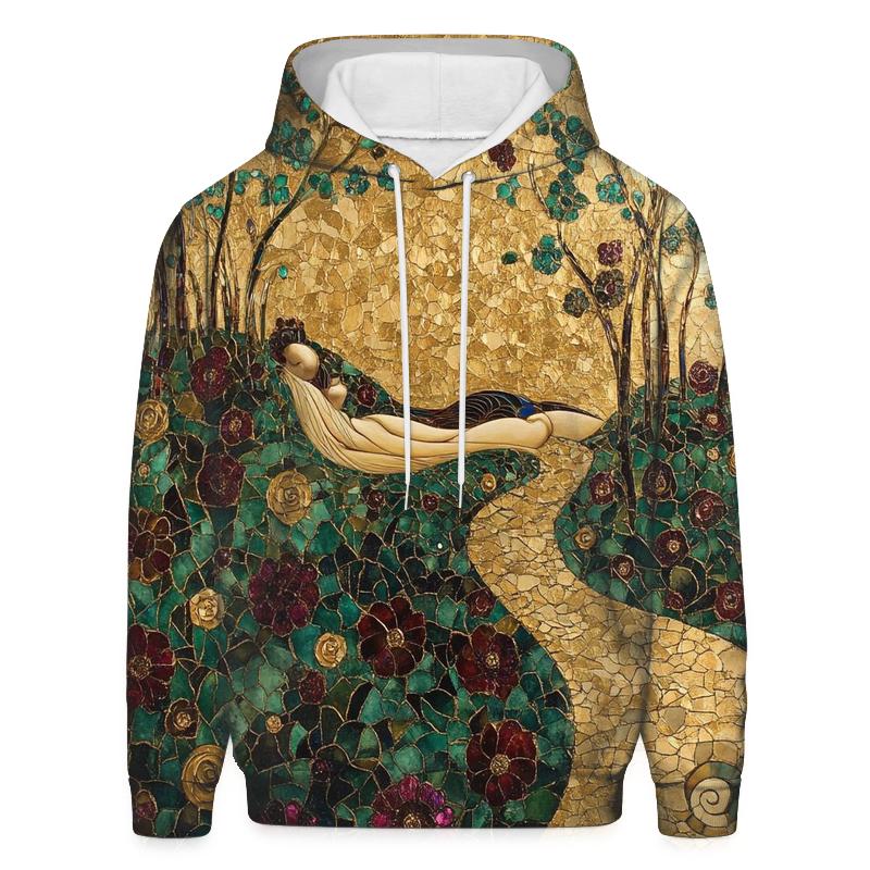 Klimt Inspired Golden Garden custom hoodies