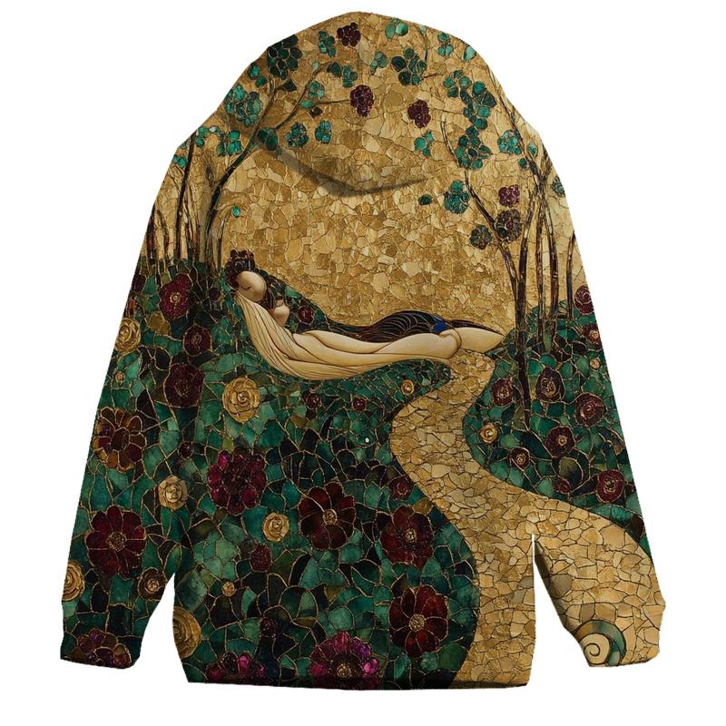 Klimt Inspired Golden Garden custom hoodies