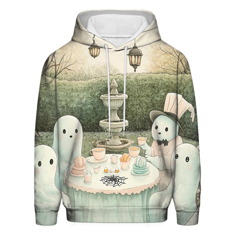 Ghostly Tea Party Spooky Affair zip-up hoodies