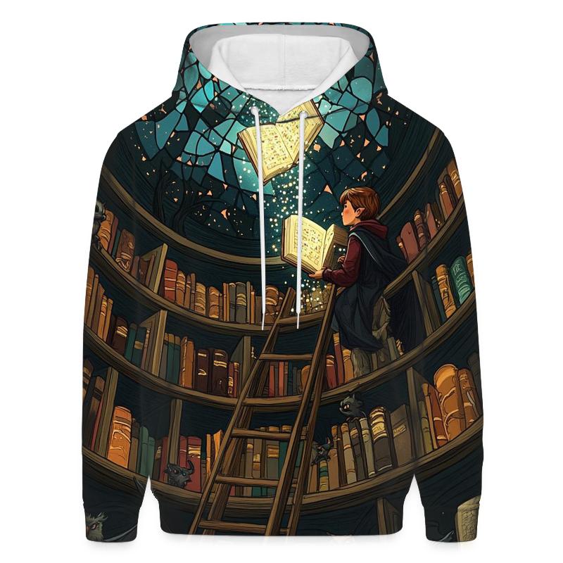 Witchs Library Spooky Compendium hoodie styles