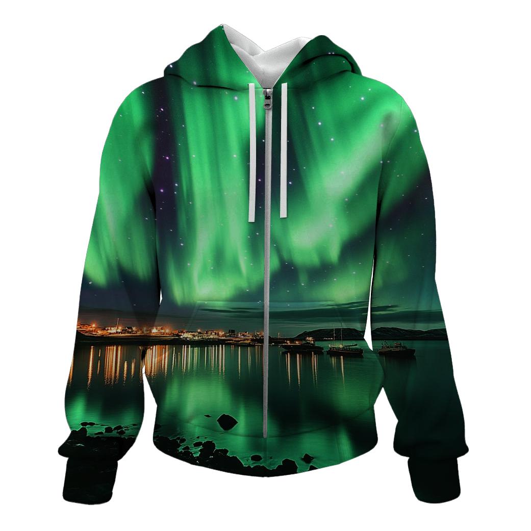 Northern Lights - Reykjavik pullover hoodies