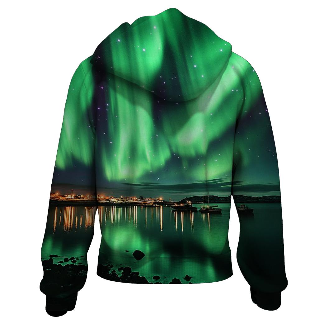 Northern Lights - Reykjavik pullover hoodies