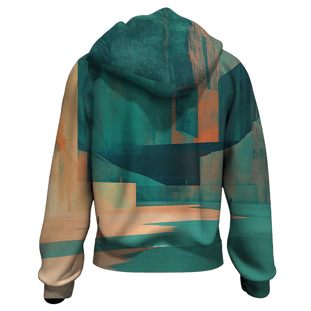 Salvador Dali Inspired Desert Dreams zip-up hoodies