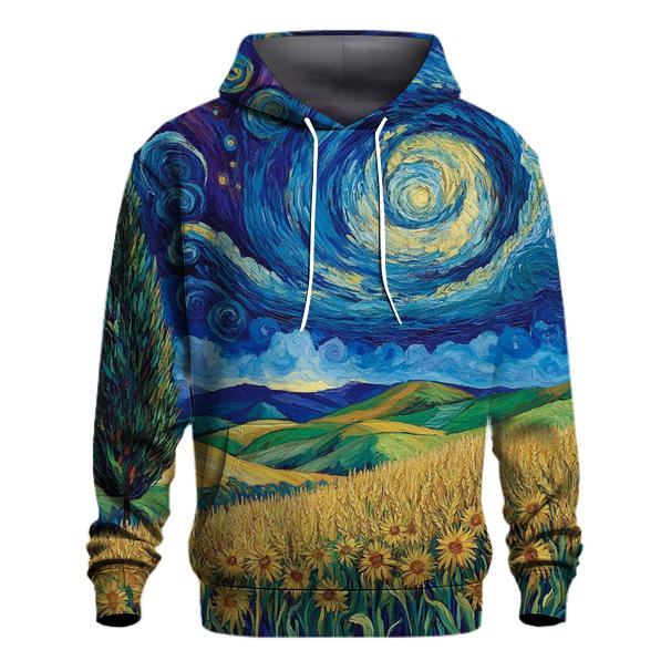Van Gogh Inspired Starry Countryside hoodie trends