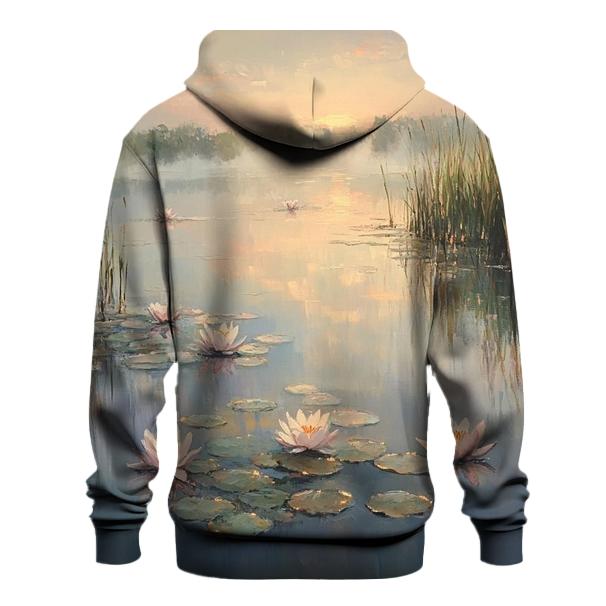 Monet Inspired Water Lilies At Dawn hoodie trends