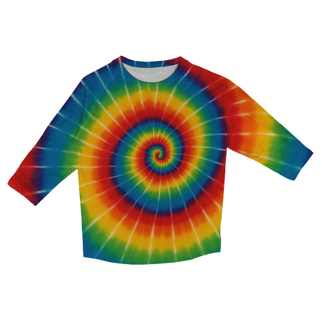 Rainbow Spiral Classic designer 3/4 sleeve blouses