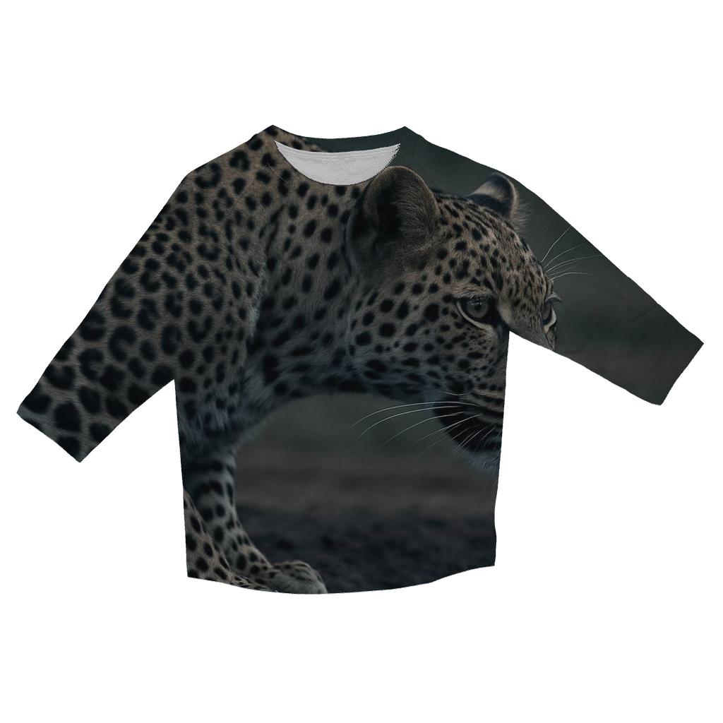Shade-Pool Vigil — African Leopard stylish quarter sleeve tops