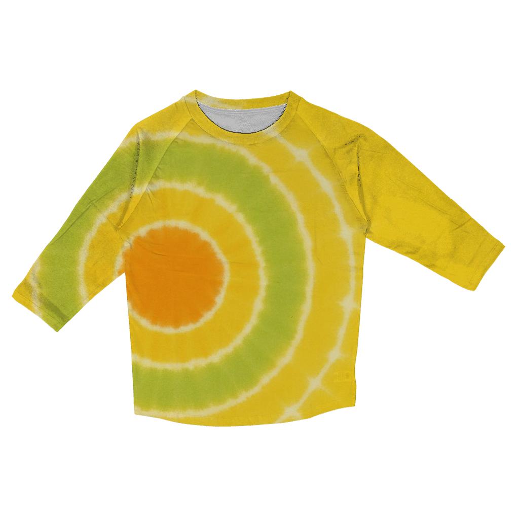 Citrus Bullseye Offset designer 3/4 sleeve blouses