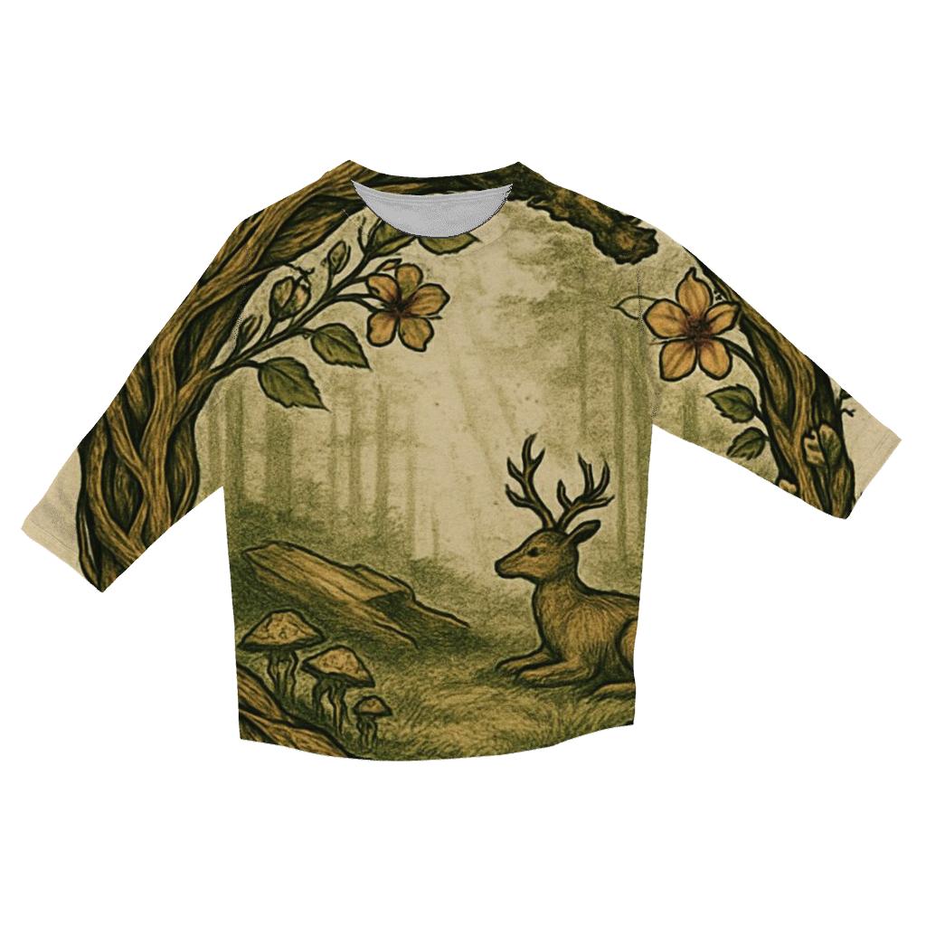 Forest Ring Of Renewal cotton quarter sleeve shirts