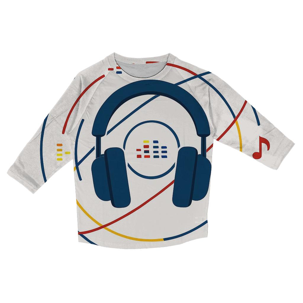 Headphone Orbit Diagram custom 3/4 sleeve shirts