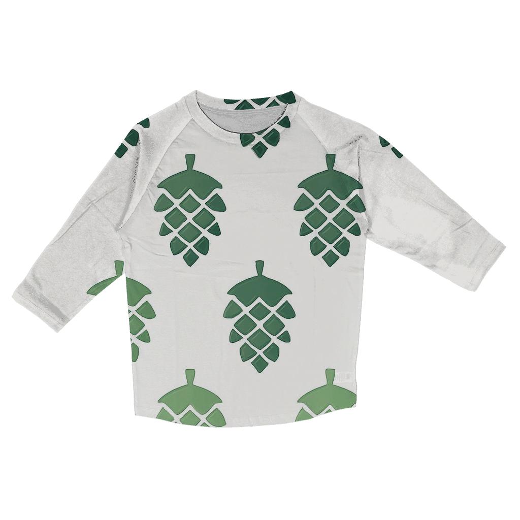 Pine Cone Cascade trendy 3/4 sleeve tops