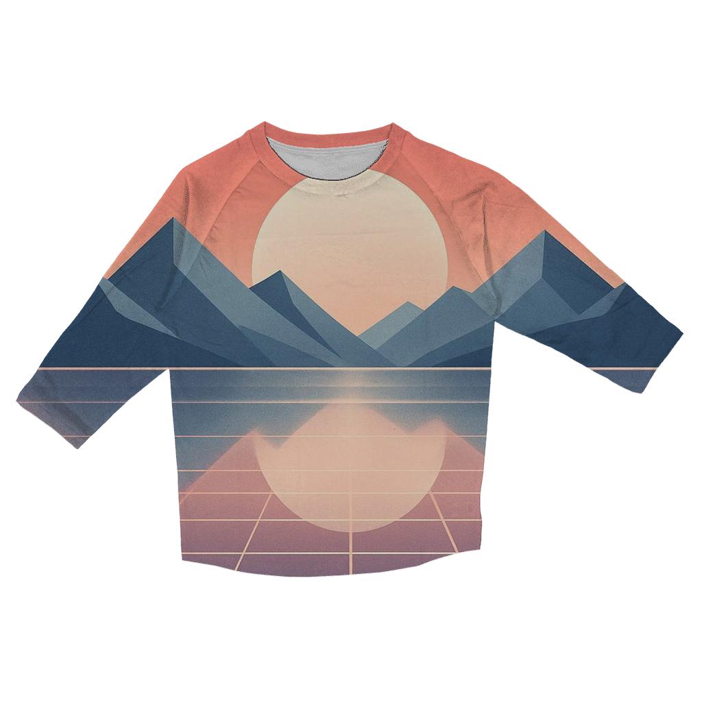 Chrome Mirage Sunset stylish quarter sleeve tops