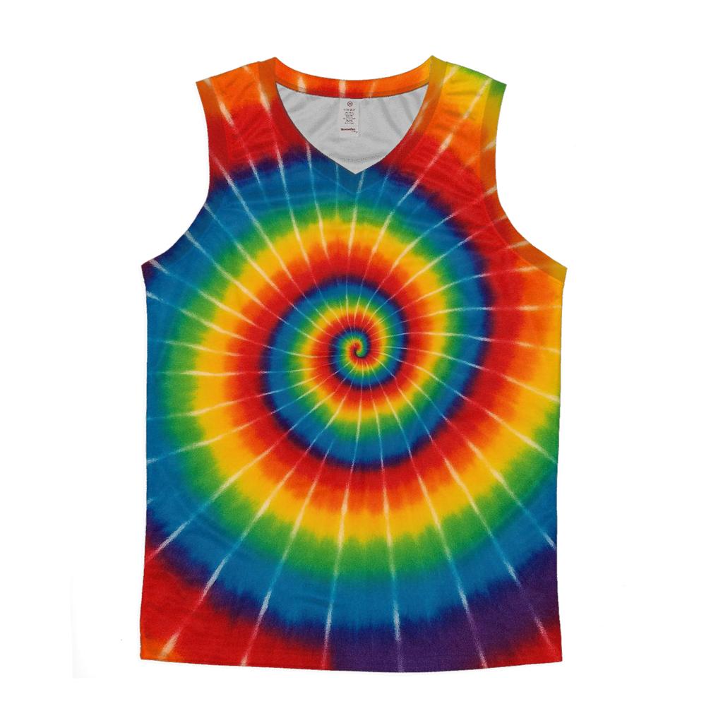 Rainbow Spiral Classic casual summer tank tops