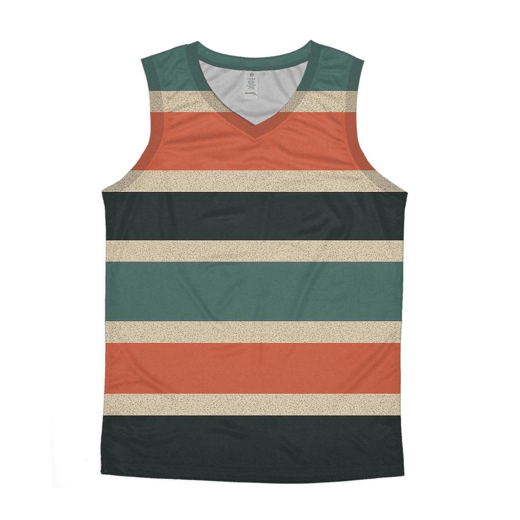 VHS Static Stripes cotton sleeveless tops
