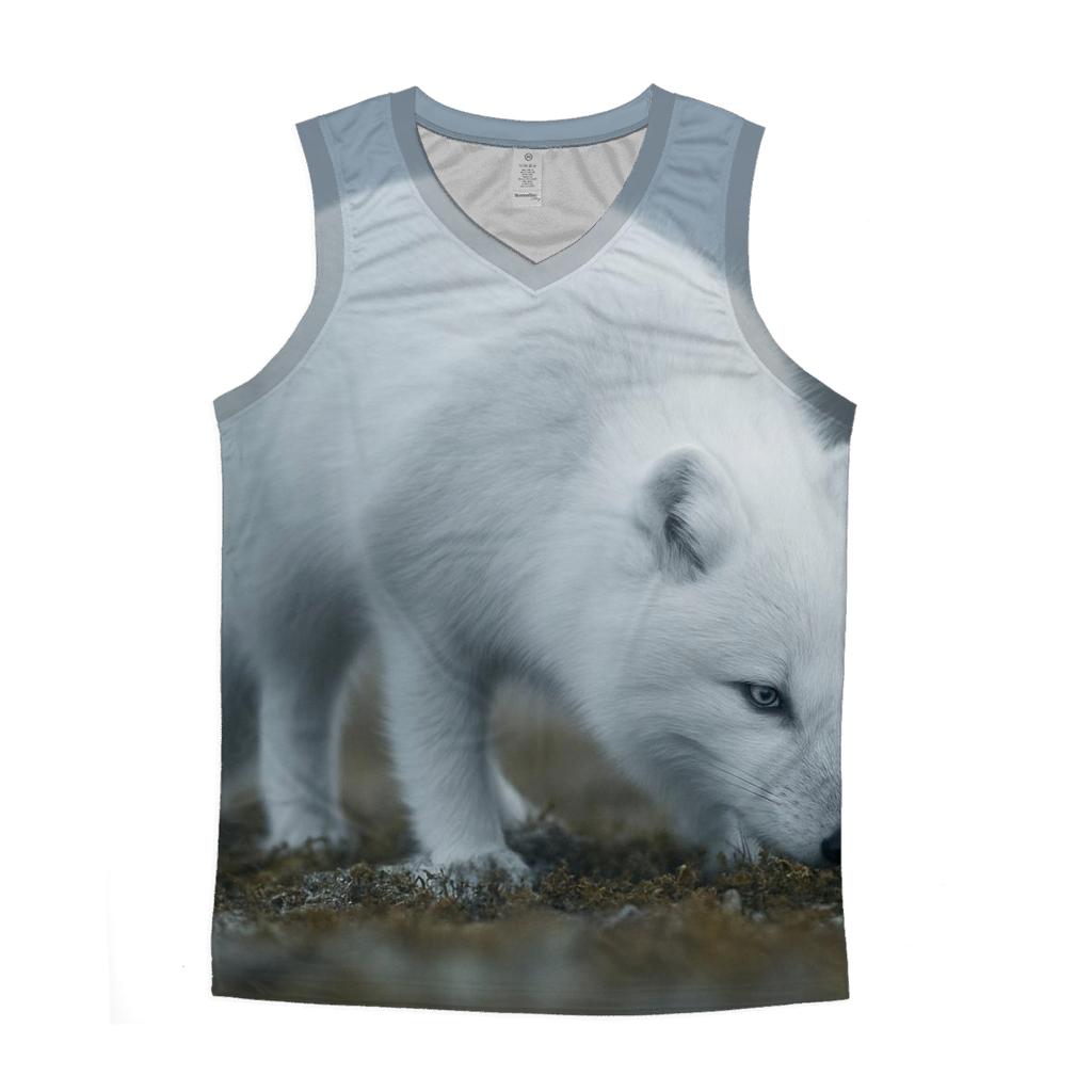Tundra Forage — Arctic Fox trendy fitted tank tops