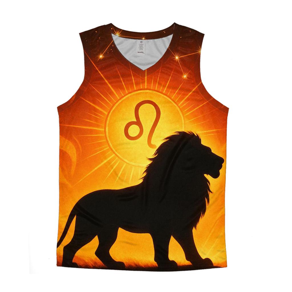 Leo Solar Flare Lion Artwork designer workout tanks