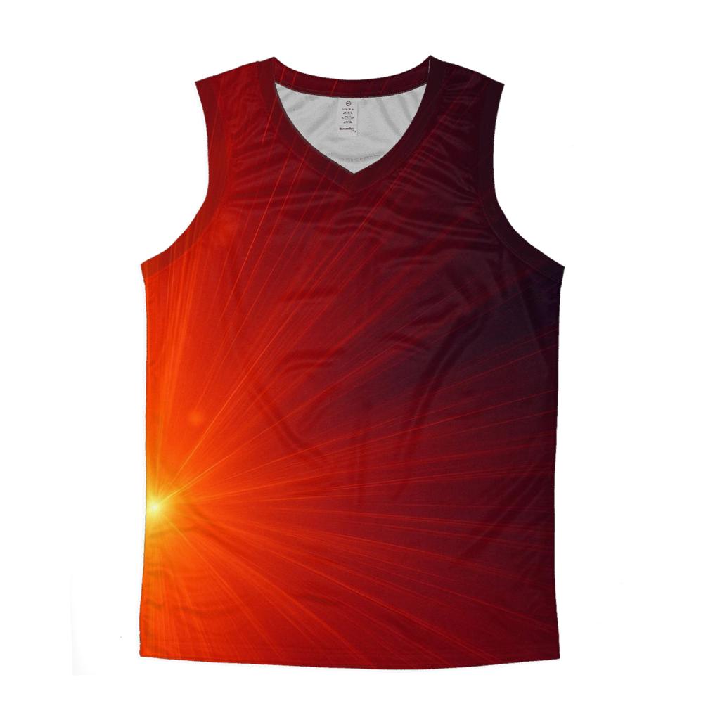 Solar Flare Sweep designer workout tanks