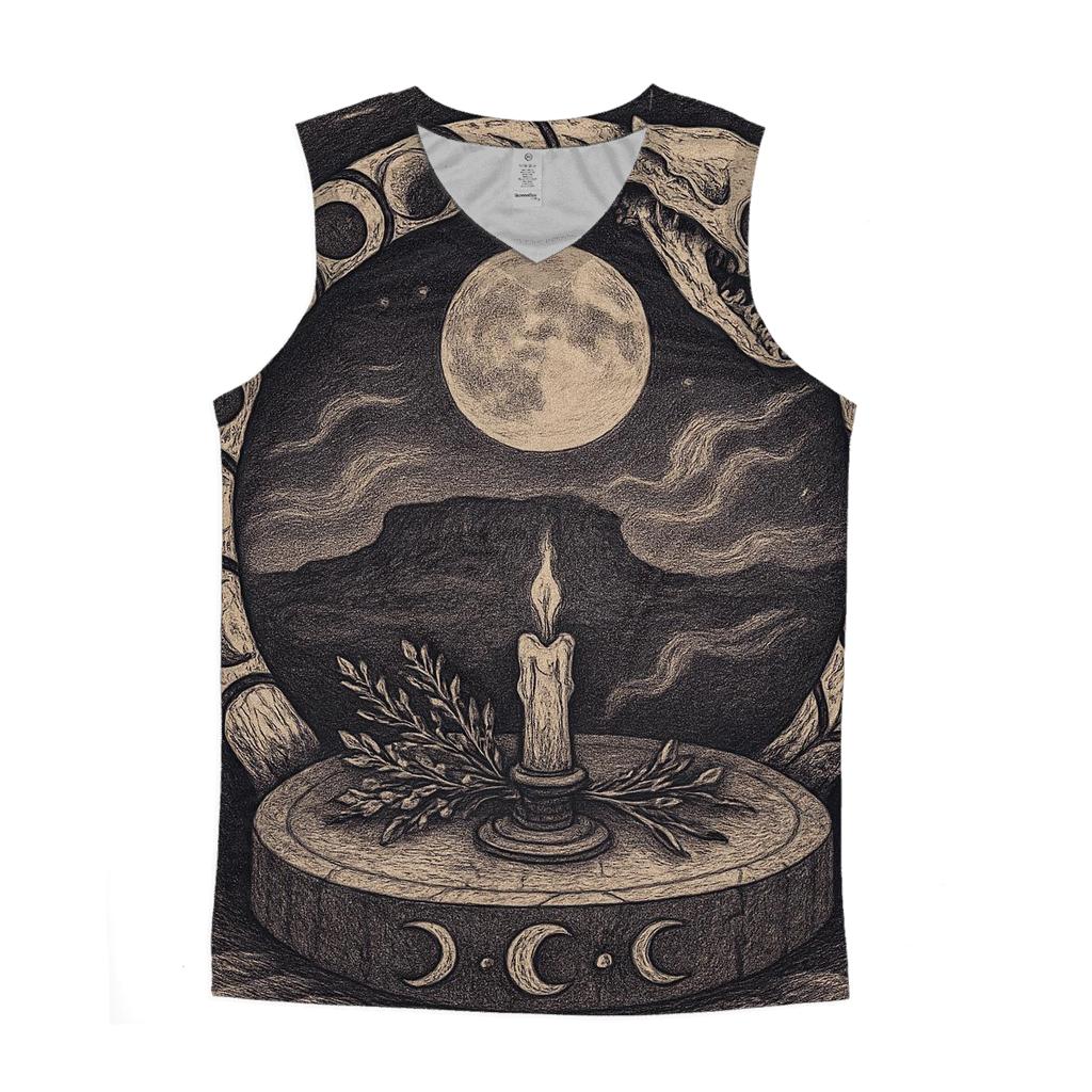 Lunar Bone Ouroboros casual summer tank tops