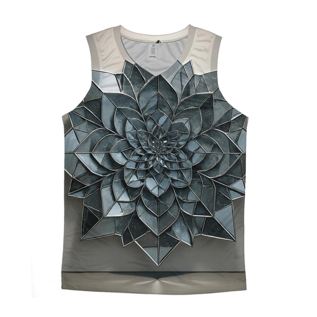 Frosted Mirror Bloom stylish racerback tanks