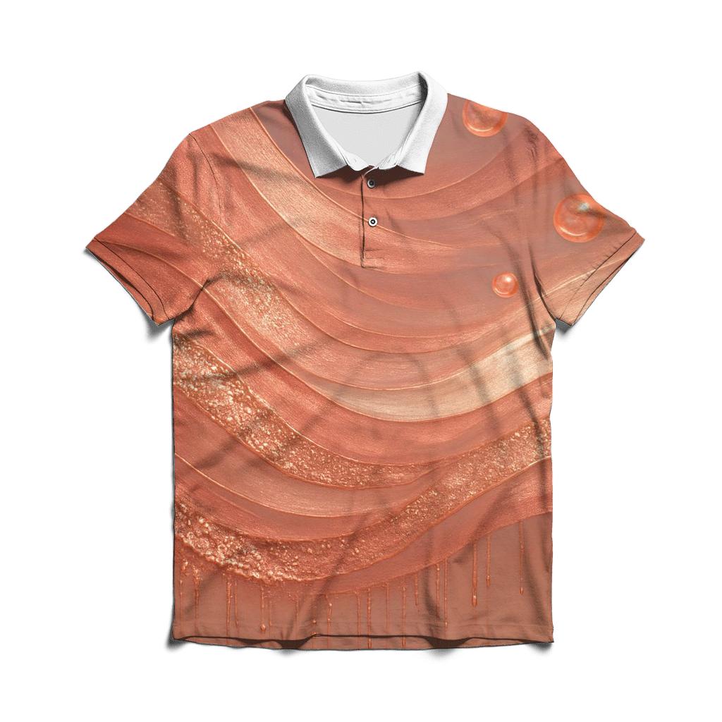 Rose Gold Riptide casual sports polo shirts