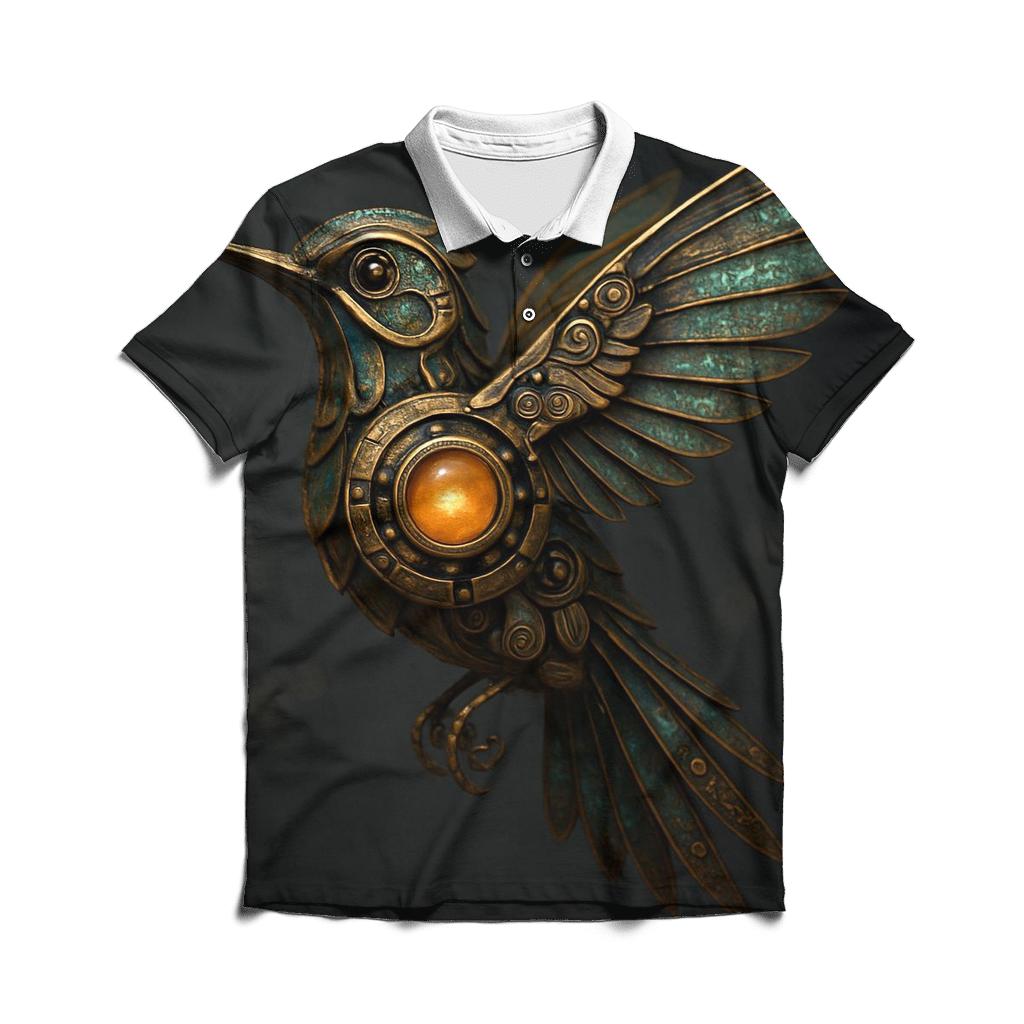 Mechanical Hummingbird premium cotton polo shirts