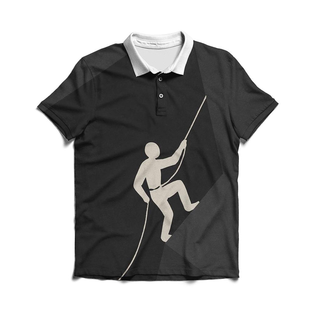 Minimalist Climber Ascent casual sports polo shirts