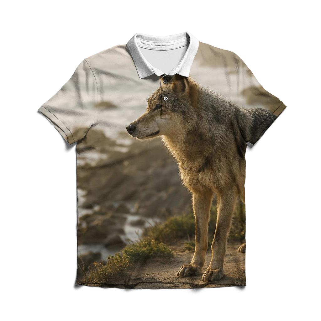 Coastal Cliff Sentinel designer slim fit polos