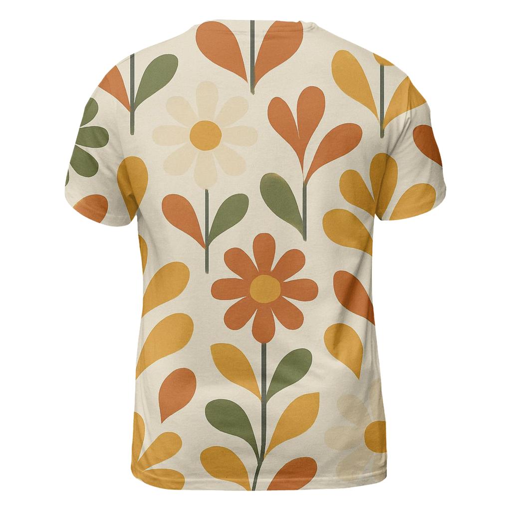 Groovy Meadow Florals statement graphic shirts