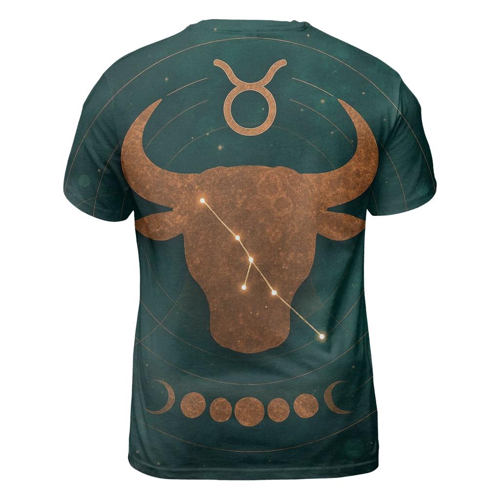Mystic Taurus Bull Glyph Design creative print fashion shirts