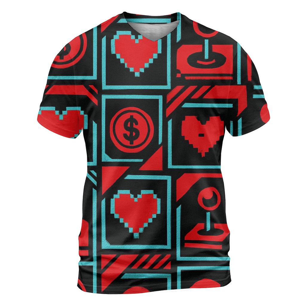 Retro Arcade Blast custom all-over print shirts
