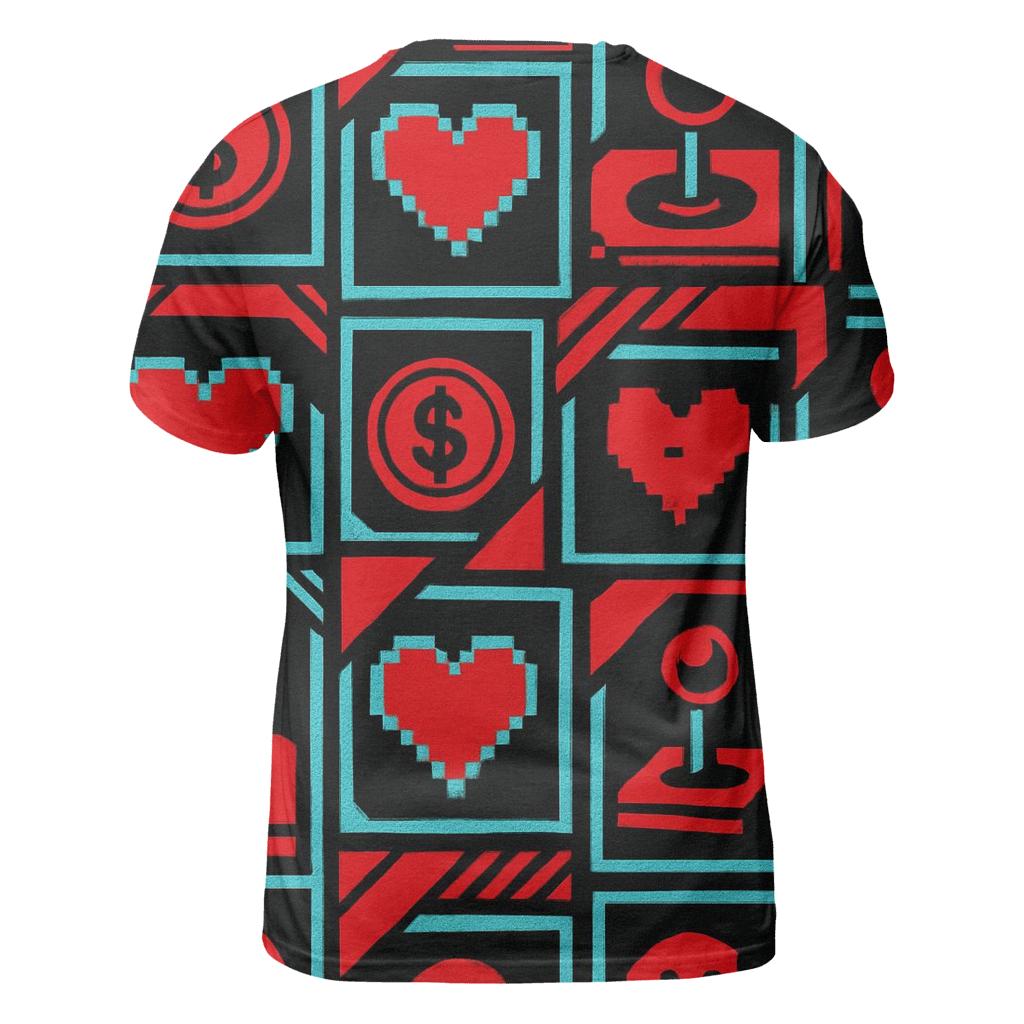 Retro Arcade Blast custom all-over print shirts